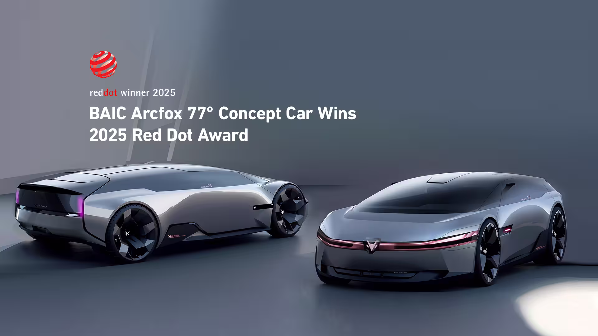 El vehículo concepto BAIC ARCFOX 77° obtiene el Red Dot Design Award 2025